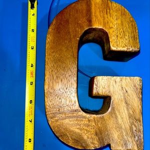 Big Wooden Letter G